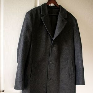 London Fog Signature Full-Length Wool-Blend Coat